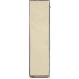  Garderobna omara s predelki in palicami krem 150x45x175cm blago, (20705288) | Shoptok.si