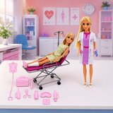 Anlily Dolls Doctor with Patient Hospital Bed Drip Accessories | Shoptok.si