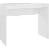 Maison Chic Pisalna miza - pisarniška miza - Računalniška miza visok sijaj bela 90x40x72 cm inženirski les, (21785303) Cene