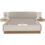 Hom`in POSTELJNA GARNITURA 180 cm x 200 cm , leseni material barve hrasta, kašmir Cene