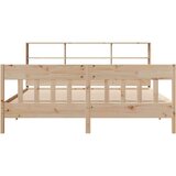  Okvir kreveta bez madraca 200 x 200 cm od masivne borovine | shoptok.hr