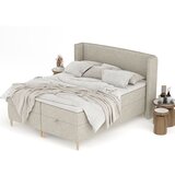 Maison de Rêve Svetlo siva boxspring postelja s prostorom za shranjevanje 160x200 cm Monpelli – | Shoptok.si