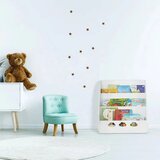 Kinder Home Ginger Home dječja polica s 3 odjeljka za spremanje knjiga, oblak, bijela Cijene