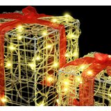  Poklonska kutija 3 pcs Topla bijela 20 x 20 x 20 cm Akril | shoptok.hr