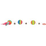 Trixie Igrača za mačke Žoge mavrične na vrvici 3,5 cm/80 cm | Shoptok.si