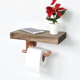 Woody Fashion zidna polica Cop016 rose goldwalnut pipe shelf Cene