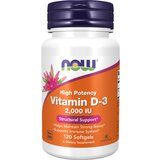Now Foods Vitamin D3 NOW, 50 µg / 2000 IE (120 kapsul) Cene