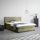 Based Postelja Z Vzmetnico Maya D, Olivno Zelena, 200x220 | Shoptok.si