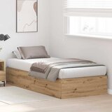  Krevet s ladicama s pohranom Umjetnički hrast 100 x 200 cm | shoptok.hr