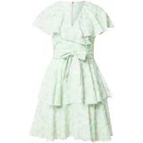 Closet London Obleka svetlo zelena / bela