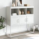 Maison Chic Komoda - Predalnik bela 100,5x39x107 cm jeklo, (21715956) | Shoptok.si