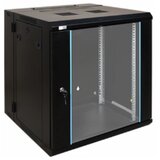 EXO:N Podno stojeci rack ormar sa tockicima, 600mm×450mm×12U, crni | ePonuda.com