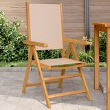 Maison Chic Vrtni Stoli - Stol za vrt 2 kosa taupe trden akacijev les in blago JS522, (21877461) | Shoptok.si