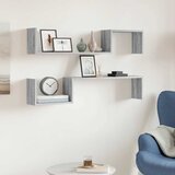  Zidne police 2 kom boja hrasta 100x15x20 cm konstruirano drvo | shoptok.hr
