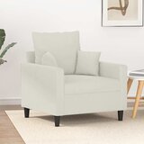 vidaXL Fotelja krem 60 cm baršunasta | shoptok.hr