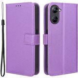 INORCO Za Realme V30 5G/V30t torbica za telefon iz PU usnja Diamantna tekstura Pokrov za telefon s stojalom za denarnico, (22036866) Cene