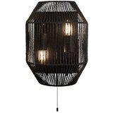 Searchlight Wicker Stenska svetilka z 2 lučema, črna, protja, (22100570) | Shoptok.si