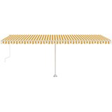  Automatska tenda sa senzorom LED 600 x 300 cm žuto-bijela | shoptok.hr
