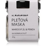 Face piling maska za obraz za normalno kožo Moroccan clay & pumice 20 g