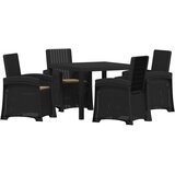  Vrtni set za objed 5 kom. Antracit i sivosmeđa PP | shoptok.hr
