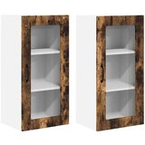  Stenska kuhinjska omarica 2 pcs Dimljeni oreh 40 x 31 x 80 cm, (5000091819) | Shoptok.si