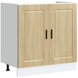 vidaXL Osnovna omarica za umivalnik "Porto" sonoma hrast 80x46x81,5 cm | Shoptok.si