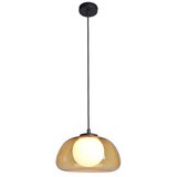  ITALUX PND-54637-1-BK-YLL-Luster na sajli AINALE 1xG9/7W/230V crna/zadimljeno braon | Eponuda.com