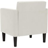 SOFA fotelja s naslonima za ruke krem boje 53 cm baršunasta | Shoptok.si