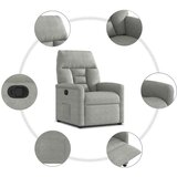  Naslonjač svjetlosivi tkanina od mikrovlakana | shoptok.hr