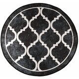  Perivi tepih crno-bijeli Ø 120 cm | shoptok.hr