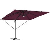 Roma Suncobran Crvena 286 x 284 x 270 cm Aluminij i poliester | shoptok.hr