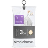 simplehuman Vrečke za smeti 60 ks z zateznim trakom 65 l Q – | Shoptok.si