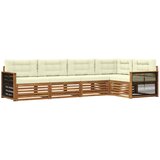 vidaXL Zunanja garnitura za sedenje z blazino 5 pcs Naravna in smetana, (5000281547) | Shoptok.si