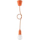  Sollux SL.0584 - Luster na sajli DIEGO 1xE27/60W/230V narandžasta | Eponuda.com
