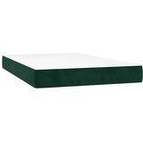 Box spring krevet s madracem tamnozeleni 120x200 cm baršunasti | shoptok.hr