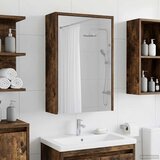  Kupaonski ormar s ogledalom Dimljeni hrast 43 x 16 x 62.5 cm | shoptok.hr