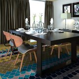 The Living Store Jedilni stoli 4 kosi ukrivljen les in umetno usnje - Jedilni Stol, (21663046) | Shoptok.si