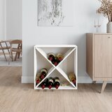 Ormarić za vino bijeli 62 x 25 x 62 cm od masivne borovine | Eponuda.com