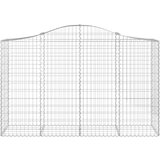  Lučne gabionske košare 8 kom 200x50x120/140cm pocinčano željezo | shoptok.hr