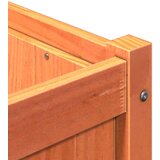  Vrtno cvetlično korito voščeno rjavo 180x50x50cm trdna borovina | Shoptok.si