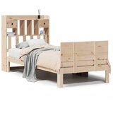  s regalom za knjige bez madraca 90x200 cm od borovine | shoptok.hr