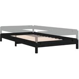 LEŽAJ crni 80 x 200 cm od masivne borovine | Eponuda.com