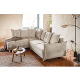 Miuform Bež sklopiva kutna garnitura od samta (s lijevim kutom) Lazy Lukka – | shoptok.hr