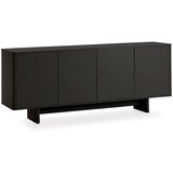 MOME Črna komoda 180x75x40 cm Solei – | Shoptok.si