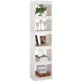vidaXL knjižna omara za razdelitev prostora bela 40x30x167,5 cm | Shoptok.si