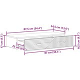Stolna Stenska stranska miza Črna 87,5 x 34,5 x 17 cm Inženirski les, (5000232381) | Shoptok.si