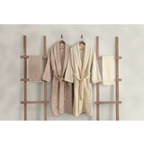 L'essential Maison 1062A-047-1 powdercream family bathrobe set (4 pieces) cene