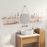  Lebdeća polica Zidne 4 pcs Ružičasta 80 x 18 x 2,5 cm Čelik | shoptok.hr