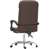  Masažni uredski naslonjač od umjetne kože smeđi | shoptok.hr