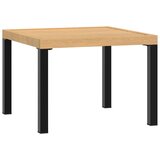  Vrtni stolić za kavu crni 55x55x39,5 cm čelik obložen prahom | Eponuda.com